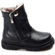 Fast Step 769KXA120 Hakiki Deri Kürklü Siyah Unisex Çocuk Klasik Bot