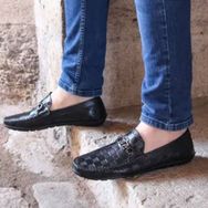 Fast Step 819MA109 Siyah Deri Erkek Günlük Ayakkabı