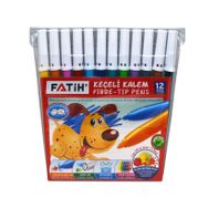 Fatih 12 Renk Slim Keçeli Boya Kalemi