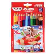 Fatih Altıgen 12'li Jumbo Kuru Boya Kalemi