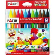 Fatih Polymer Crayons 12 Renk Mum Boya