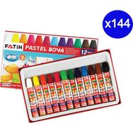 Fatih Renkli 12'li 144 Adet Pastel Boya