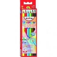 Fatih Tam Boy Jumbo Üçgen Triangular Kalemi 6 Renk 3,5 mm Kuru Boya