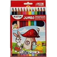 Fatih Triangular Üçgen Jumbo 1 1 12 Renk 3.5 mm Kuru Boya
