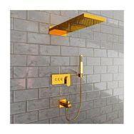 Fause Altın Gold Comfort Panel Şelale FAU111-G Duş Ankastre Seti
