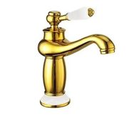 Fause KLB100-G Rustik Vintage Altın Gold Lavabo Bataryası