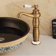 Fause KSL100-A Yüksek Çanak Rustik Vintage Antik Lavabo Bataryası