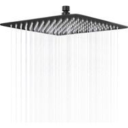 Fause KTD102-B Kare Slim 304 Metal 25x25 cm Siyah Tepe Duş Başlığı
