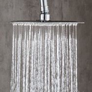 Fause KTD102 Kare Slim 304 Metal 25x25 cm Tepe Duş Başlığı