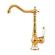 Fause KTE100-G Rustik Vintage Altın Gold Eviye Bataryası