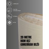 Favora 2000x220 cm Krem Pamuk 46 Tel Amerikan Bezi Ham Bez Punch Kumaş