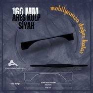 FDS Ares 160 mm Vida Aralığı Siyah Renk Mobilya Kulp