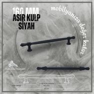 FDS Asır 160 mm Vida Aralığı Siyah Renk Mobilya Kulp