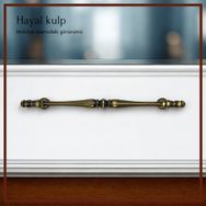 FDS Hayal 160 mm Vida Aralığı Antik Sarı Renk Mobilya Kulp