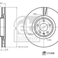 Febi 171458 A4 Q7 16 A5 17 A6 19 A8 Touareg 18 Ön Fren Aynası