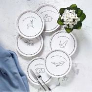 Fecra Animal 6 Parça Pasta Tabağı Seti