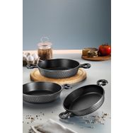 Fecra Bio Casting 3 Parça Gri Döküm Granit Sahan Seti