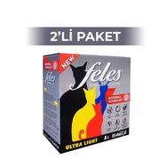 Feles Ultra Light Karbonlu Topaklanan 8 lt 2 Adet Kedi Kumu