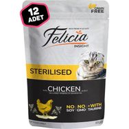 Felicia 12x85 gr Tahılsız Tavuklu Pouch Kısırlaştırılmış Konserve Kedi Maması