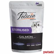 Felicia 85 gr 12 Adet Jöle İçinde Somonlu Tahılsız Kısırlaştırılmış Kedi Konservesi