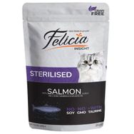 Felicia 85 gr Jöle İçinde Somonlu Taurinli Tahılsız Kısırlaştırılmış Kedi Konservesi