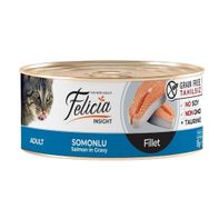 Felicia 85 gr Tahılsız Somonlu Fileto Yaş Kedi Konservesi