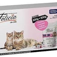 Felicia Düşük Tahıllı Hipoalerjenik Kuzu Etli Anne ve Yavru Kedi Maması 500+500 Gr