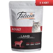 Felicia Kuzulu Tahılsız Pouch Konserve 6x85 gr Yetişkin Kedi Maması
