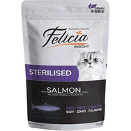 Felicia Pouch Sterilised Somon Etli Tahılsız Kısırlaştırılmış 85 gr Kedi Yaş Maması