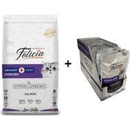 Felicia Somonlu Light Sterilised 2 kg Kedi Maması + 12x85 gr Somonlu Kısır Yaş Mama