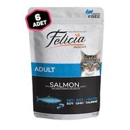 Felicia Somonlu Tahılsız Kısırlaştırılmış Pouch Konserve Yetişkin 6x85 gr Kedi Maması