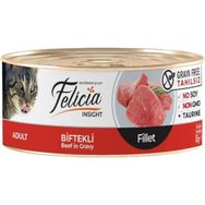 Felicia Tahılsız 85 gr Biftek Filetolu Yaş Kedi Maması