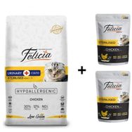 Felicia Tavuklu 2 kg Kısırlaştırılmış Yetişkin Kedi Maması + 2 Adet Yaş Mama