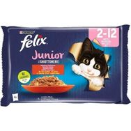 Felix 12x85 gr Junior Sığır Etli ve Tavuklu Yavru Kedi Maması