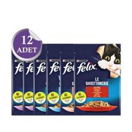Felix 12x85 gr Karışık Paket Pouch Kedi Konservesi