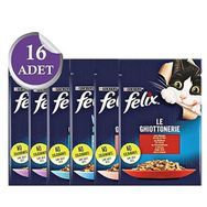 Felix 16x85 gr Karışık Paket Pouch Kedi Konservesi