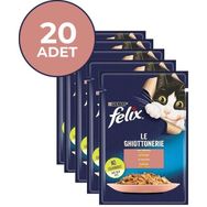 Felix 20x85 gr Somonlu Yetişkin Kedi Yaş Maması