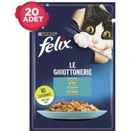 Felix 20x85 gr Ton Balıklı Pouch Kedi Yaş Mama Konserve