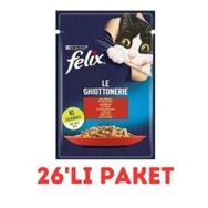 Felix 26x85 GR Jöle İçinde Sığır Etli Yetişkin Kedi Konservesi