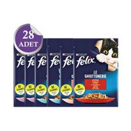 Felix 28x85 gr Karışık Paket Pouch Kedi Konservesi