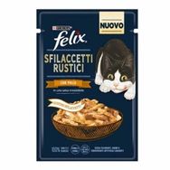 Felix 80 gr Sos İçinde Tavuklu Lezzetli Et Dilimleri Yetişkin Kedi Konservesi