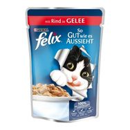 Felix Adult Pouch Sığır Etli 100 gr Yaş Kedi Maması