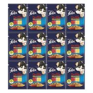 Felix Çifte Lezzet Sığır ve Tavuklu 12x85 gr Yaş Kedi Maması