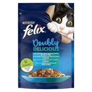 Felix Çifte Lezzet Somon Alabalıklı 12x85 gr Yaş Kedi Maması