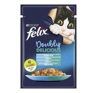 Felix Çifte Lezzet Somon ve Karidesli 6x85 gr Konserve Kedi Maması