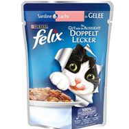 Felix Çifte Lezzet Somonlu ve Sardalyalı 100 gr Yaş Kedi Maması
