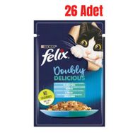 Felix Çifte Lezzet Somonlu ve Sardalyalı Yetişkin 85x26 gr Kedi Konservesi