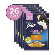 Felix Junior Tavuklu 85 gr x 26 Adet Yavru Kedi Yaş Mama