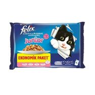 Felix Junior Tavuklu Pouch 4x100 gr Yavru Kedi Maması