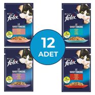 Felix Karışık 85 gr x 12 Adet Yetişkin Kedi Yaş Maması